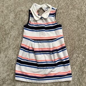 Janie and Jack Striped Sleeveless Dress 18–24M Peter Pan Collar Nautical
